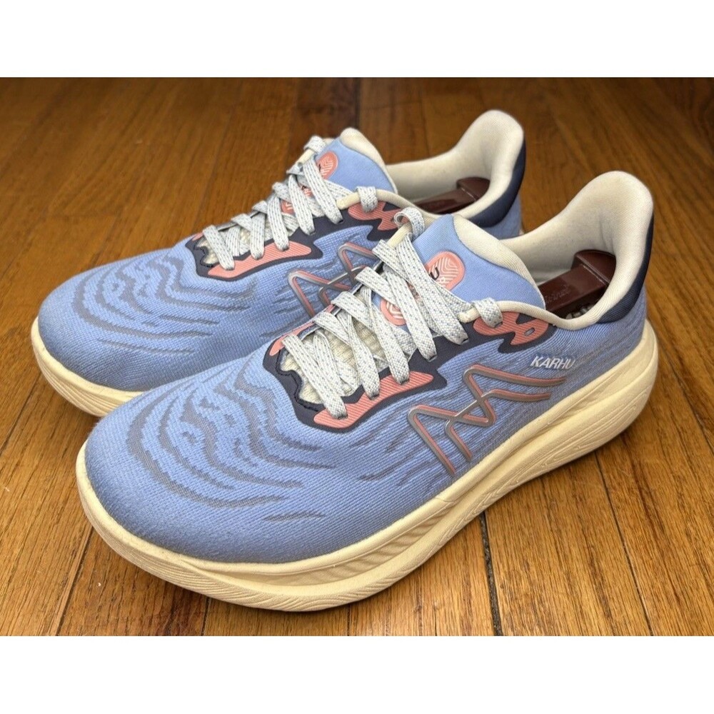 Karhu Ikoni Ortix 3.0 Womens Size 9.5 Blue Beige Athletic Running Shoes Sneakers